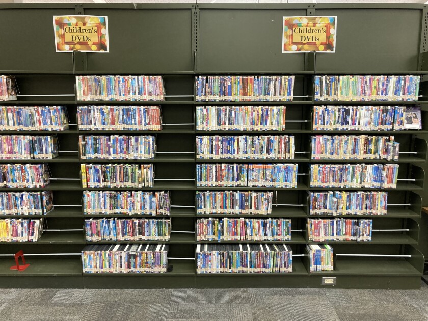 The Nobles County Library in Worthington has a collection of children's DVDs.