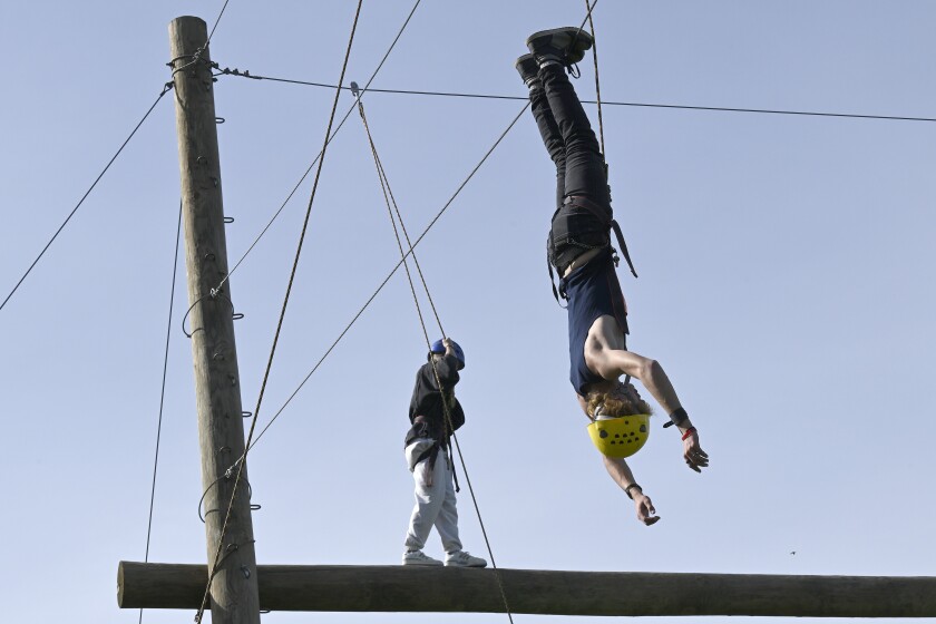 Taking a leap at the high ropes course - Brainerd Dispatch | News ...