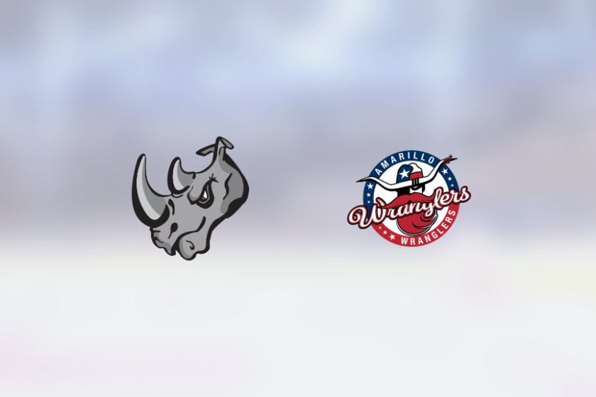 El Paso Rhinos grab extra point vs. Amarillo Wranglers in overtime The Rink Live