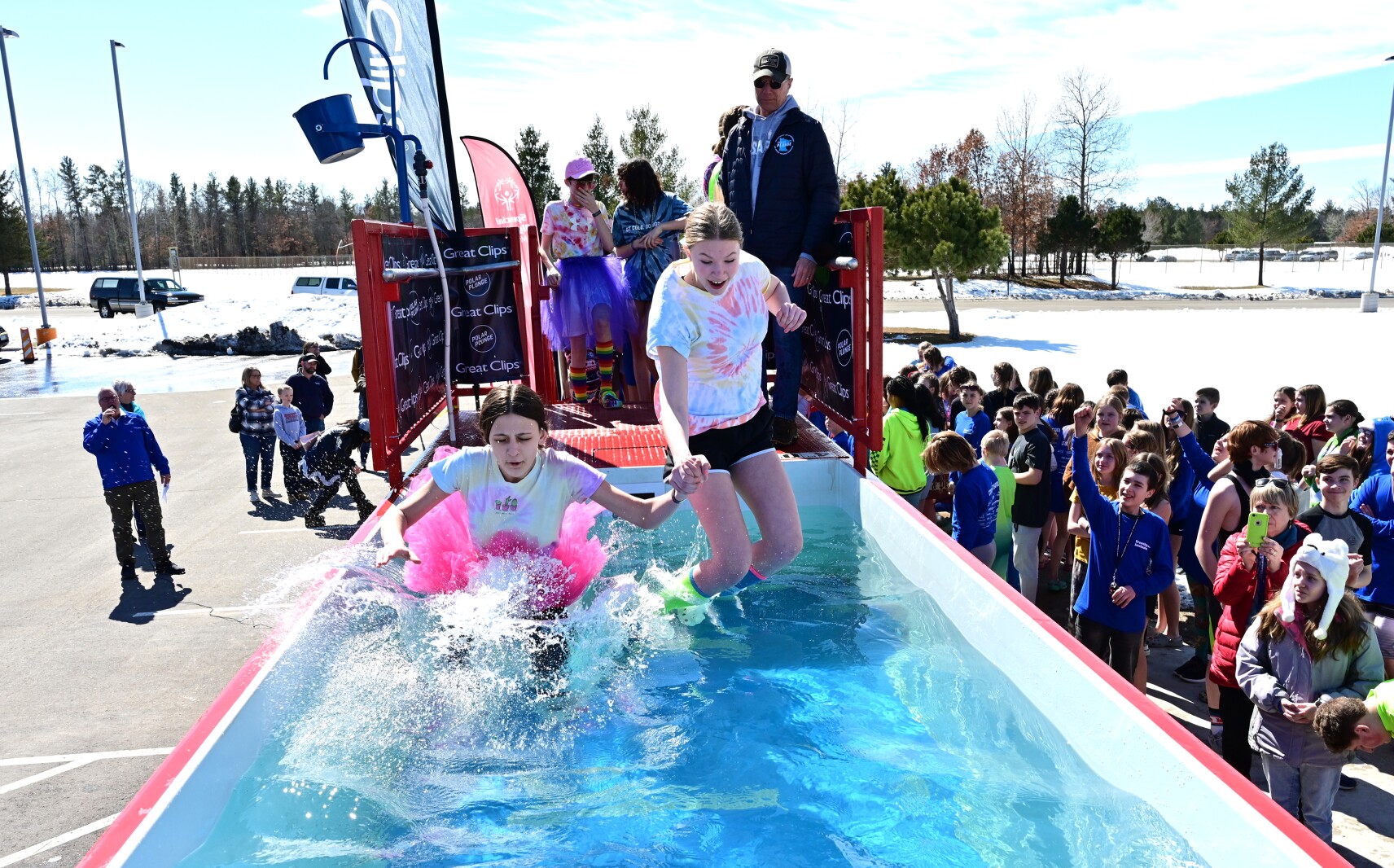 Forestview Middle School students plunged for Special Olympics Minnesota Thursday, March 24, 2022.