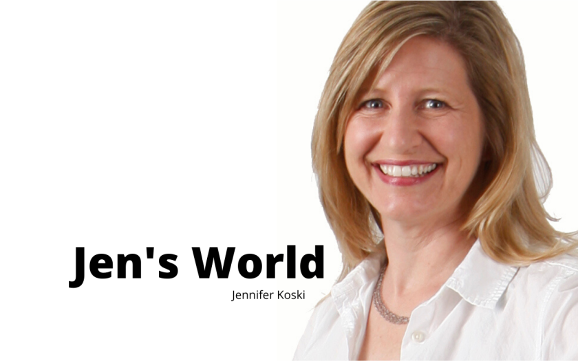 Jen's World - Jennifer Koski column mug
