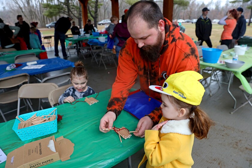 People enjoy nature-based activities during the Earth Day Community Fair Saturday, April 23, 2022, at Rotary Riverside Park in Brainerd.