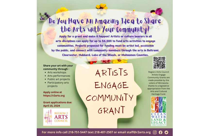 Applications open for Artists Engage Community Grant - The Bemidji