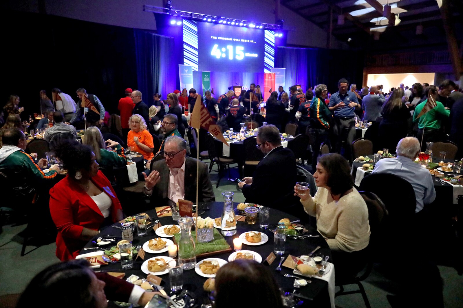 People gather for the ninth-annual Brainerd Lakes Chamber of Commerce Celebration of Excellence award dinner Nov. 17, 2022, at Cragun's Resort on Gull Lake near Brainerd.