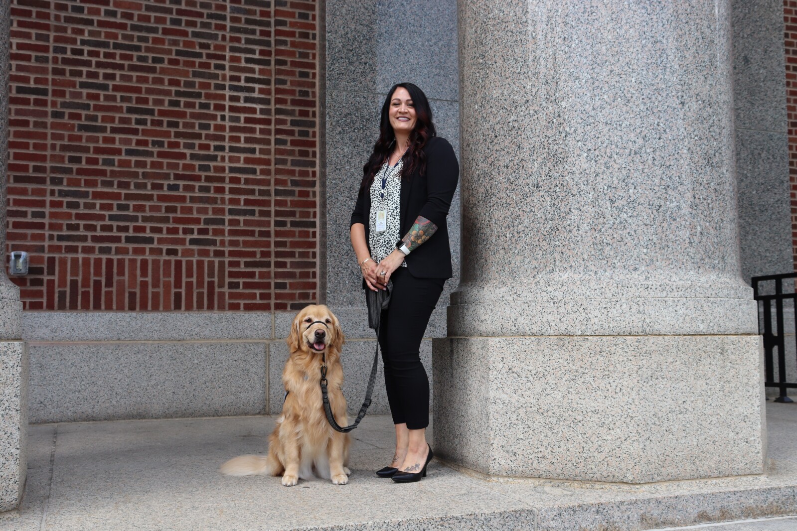 Nova a 6 year old Golden Retriever bonds with victims witnesses in Nova a 6 year old Golden Retriever bonds with victims witnesses in