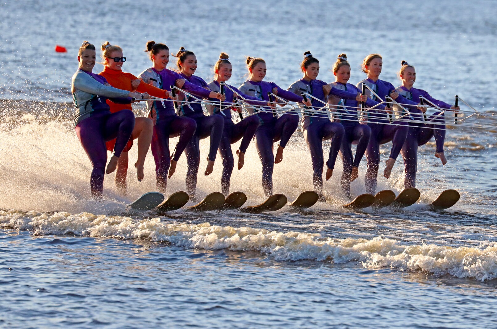 water skiing ballet line