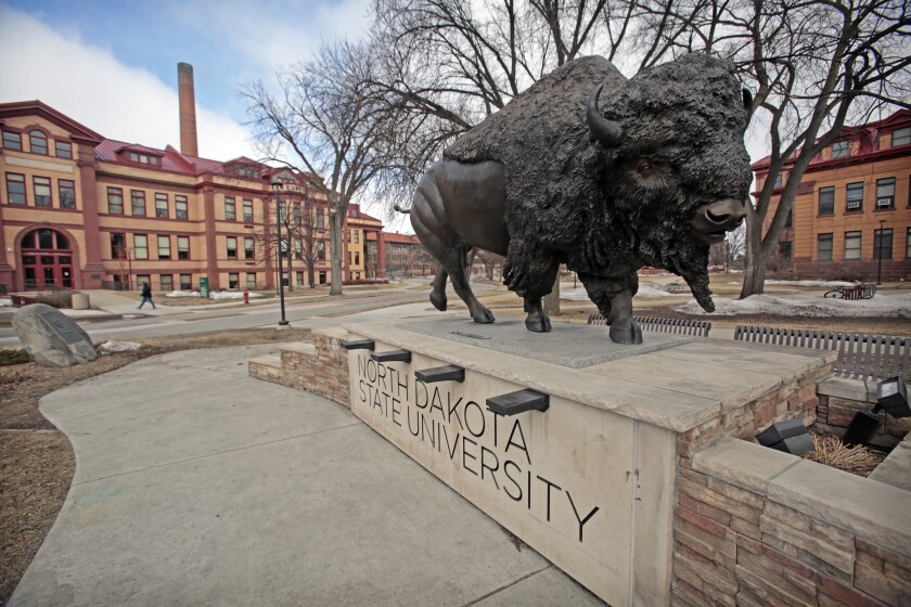 NDSU building mug