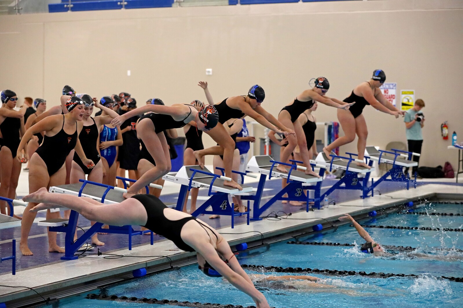 Brainerd girls swimming vs St. Cloud Tech on Thursday, Sept. 15, 2022, at Brainerd.