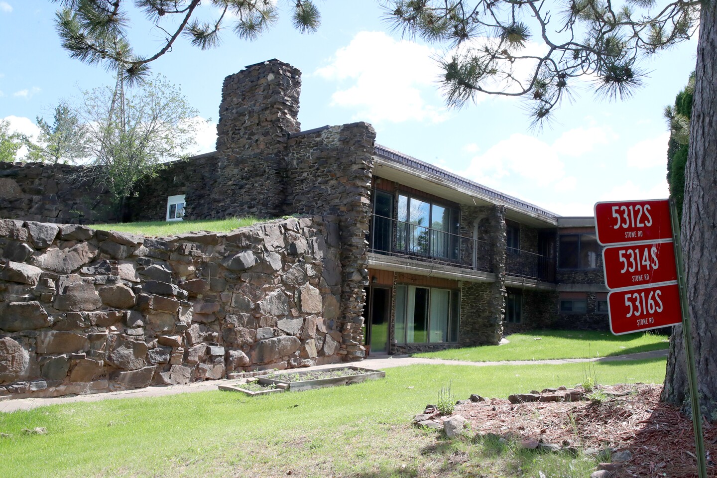 House made from stone.
