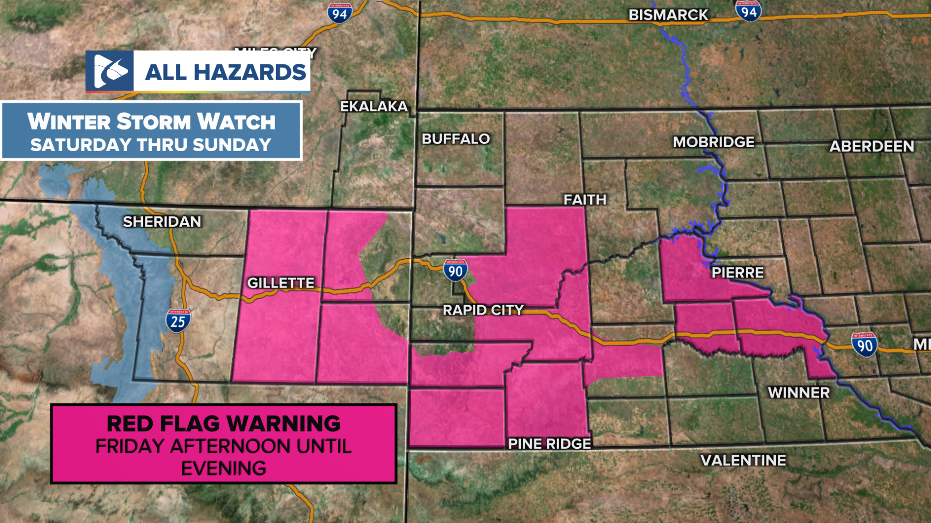 Weather Update Red Friday Forecast: Red Flag Warning for the region today; Chances of ...