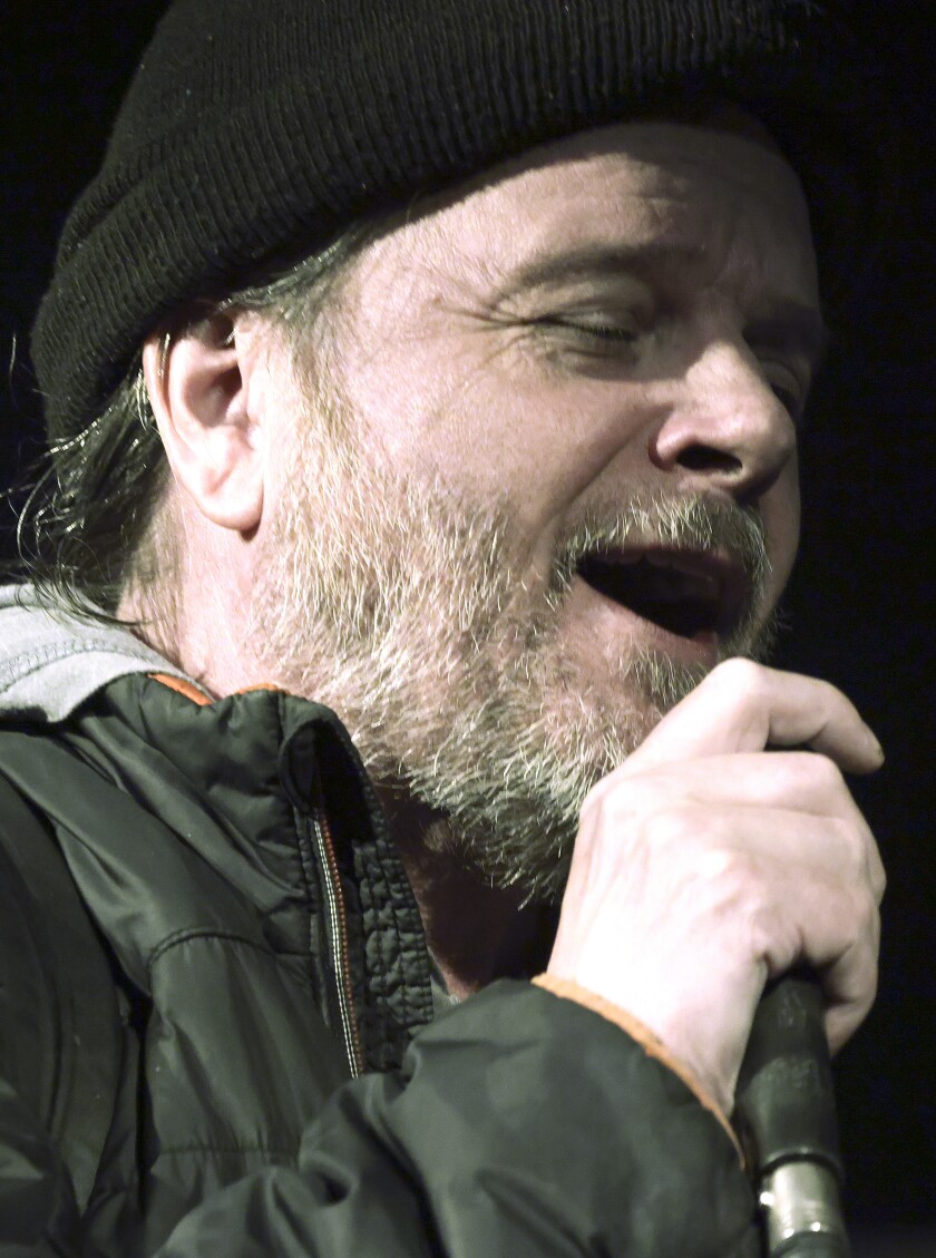 Man singing.