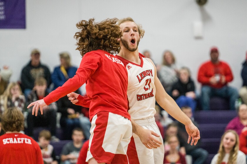 Grand Meadow, LeRoy-Ostrander boys basketball