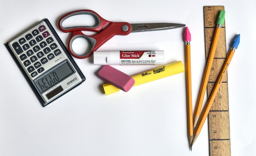 School supply photo illustration. Matt Gade / Forum News Service