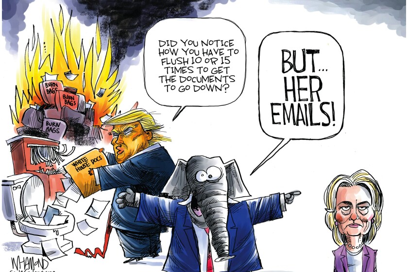 Donald Trump's document habits come under concern.