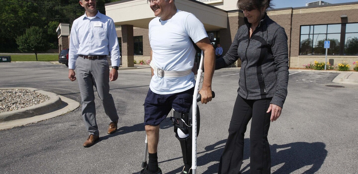 First bionic leg brace fitted in Minnesota - Post Bulletin | Rochester ...