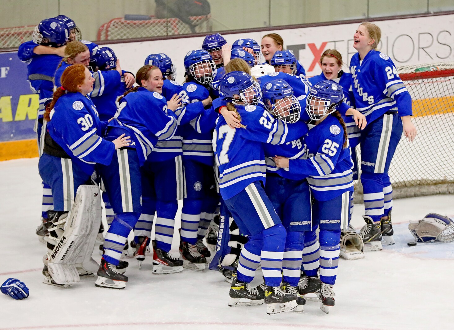 Brainerd/Little Falls girls hockey take on the Moorhead Spuds Thursday, Feb. 17, 2022, during the Section 8-2A Section Final in Fergus Falls.