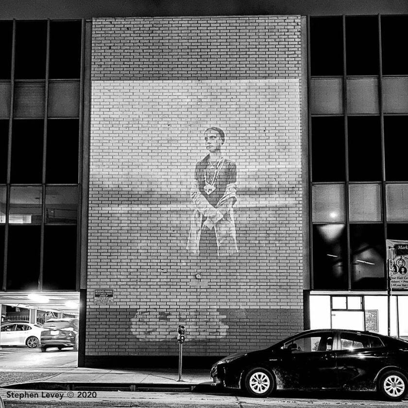 Shane Balkowitsch's wet plate photograph projected in Los Angeles. Special to The Forum.jpg