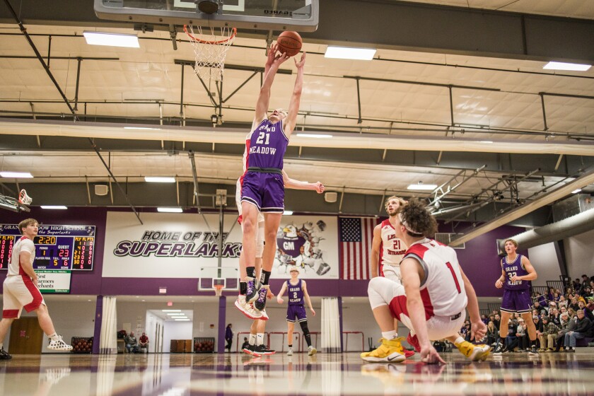 Grand Meadow, LeRoy-Ostrander boys basketball