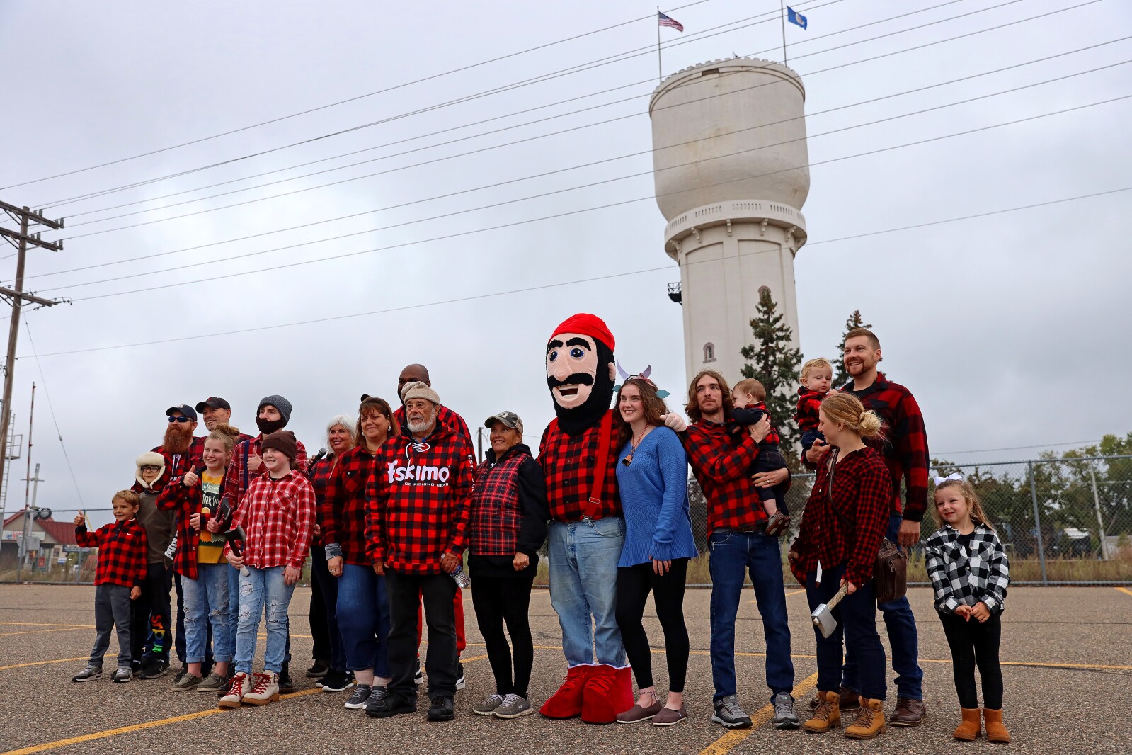 People gather downtown Saturday, Sept. 24, 2022, during the second annual Paul Bunyan Flapjack Festival in Brainerd.