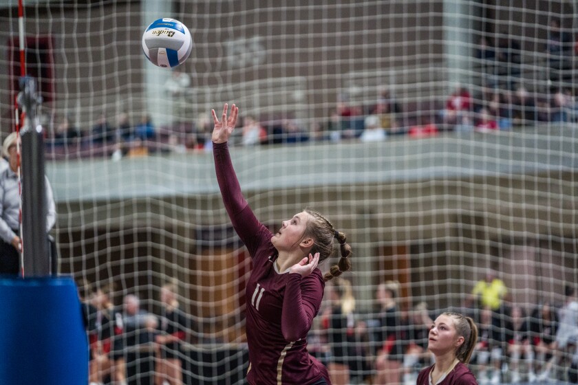 Section 1A, 1AA girls volleyball semifinals