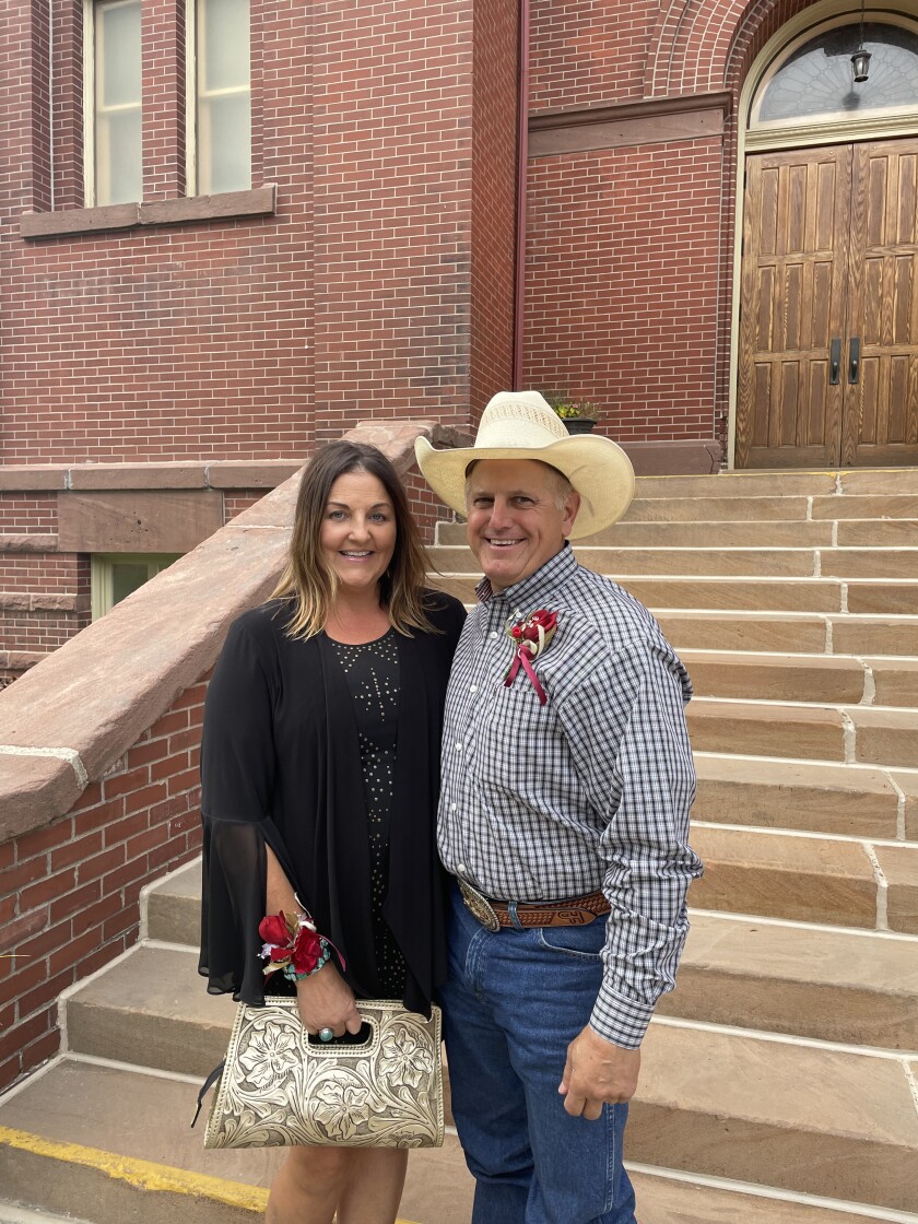 Wayne Herman and his wife Connie are pictured.
