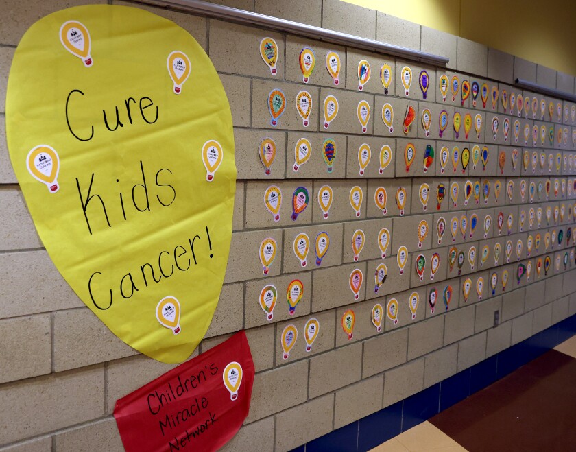 Prairie Elementary students are raising money for the Children's Miracle Network this month.
