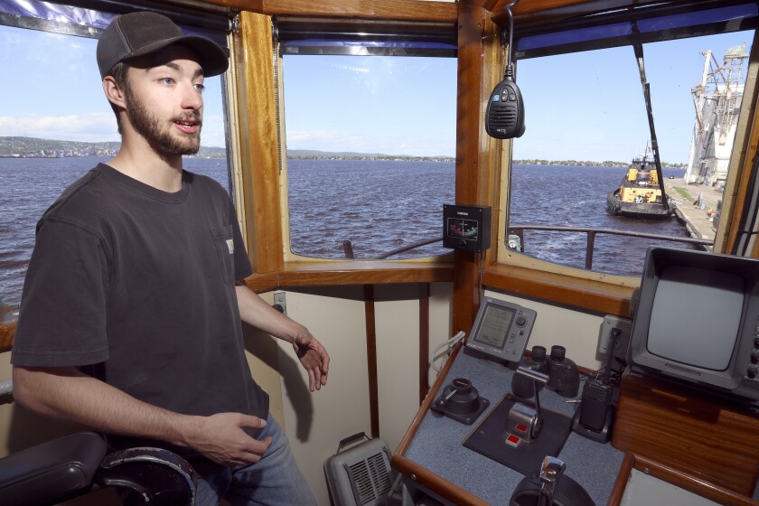 On board the Edward H.