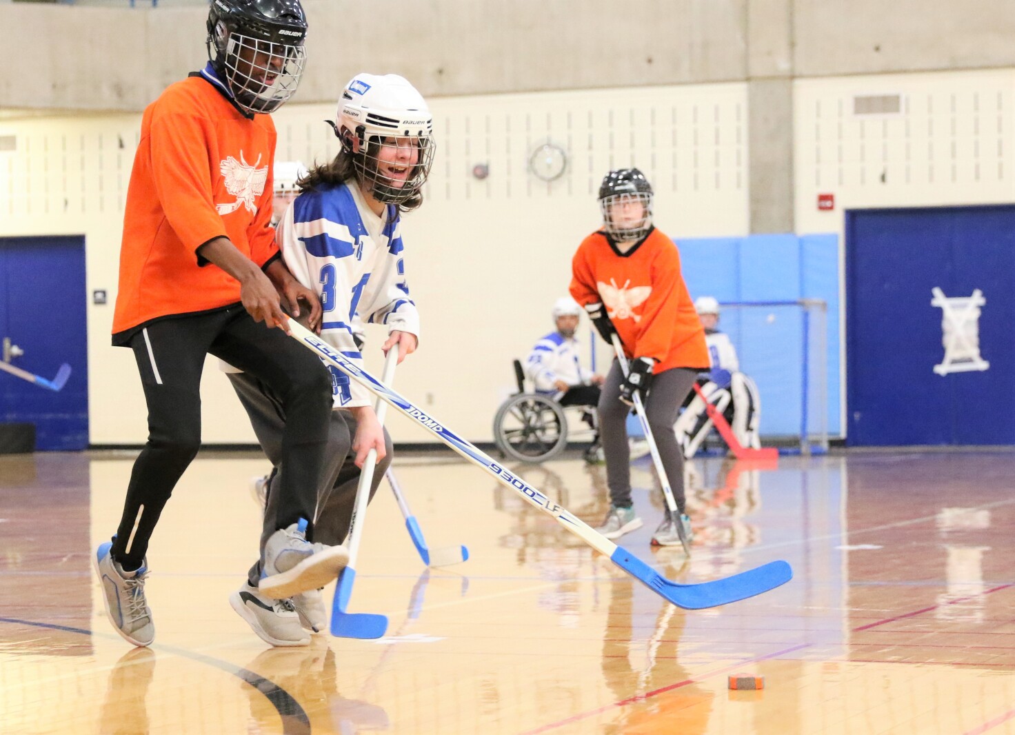 Brainerd floor hockey against St. Paul Humboldt Friday, March 18, 2022, in the State Quarterfinals at Bloomington Jefferson High School.
