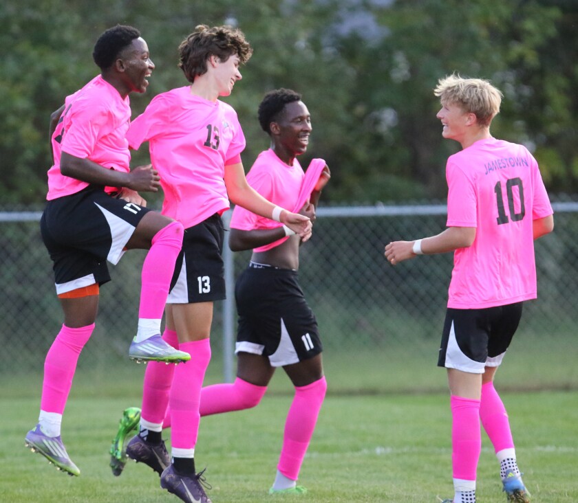 jhs boys soccer anderson celebrates goal two 090925.jpg