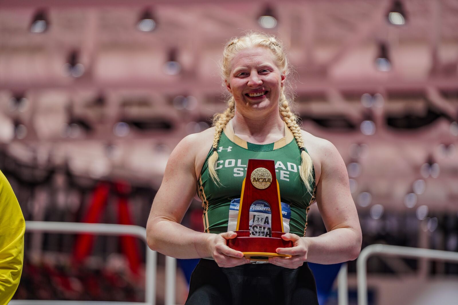Track and Field Mya Lesnar wins 2024 NCAA DI Indoor women's shot put Track and Field Mya Lesnar wins 2024 NCAA DI Indoor women's shot put