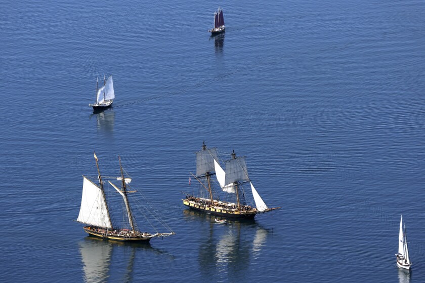 Tall ships.