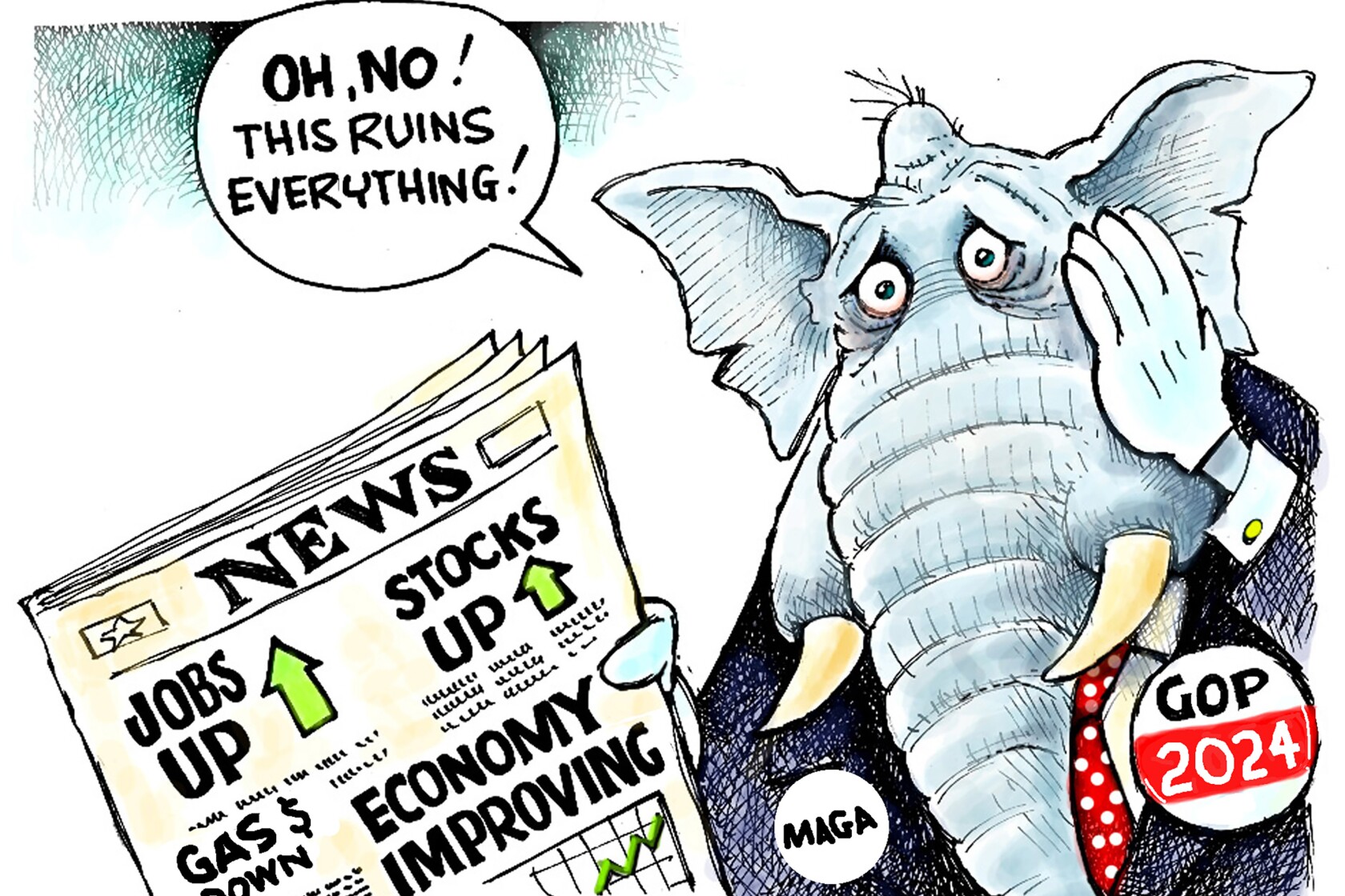 Bonus editorial cartoon for Dec. 12, 2023 West Central Tribune News