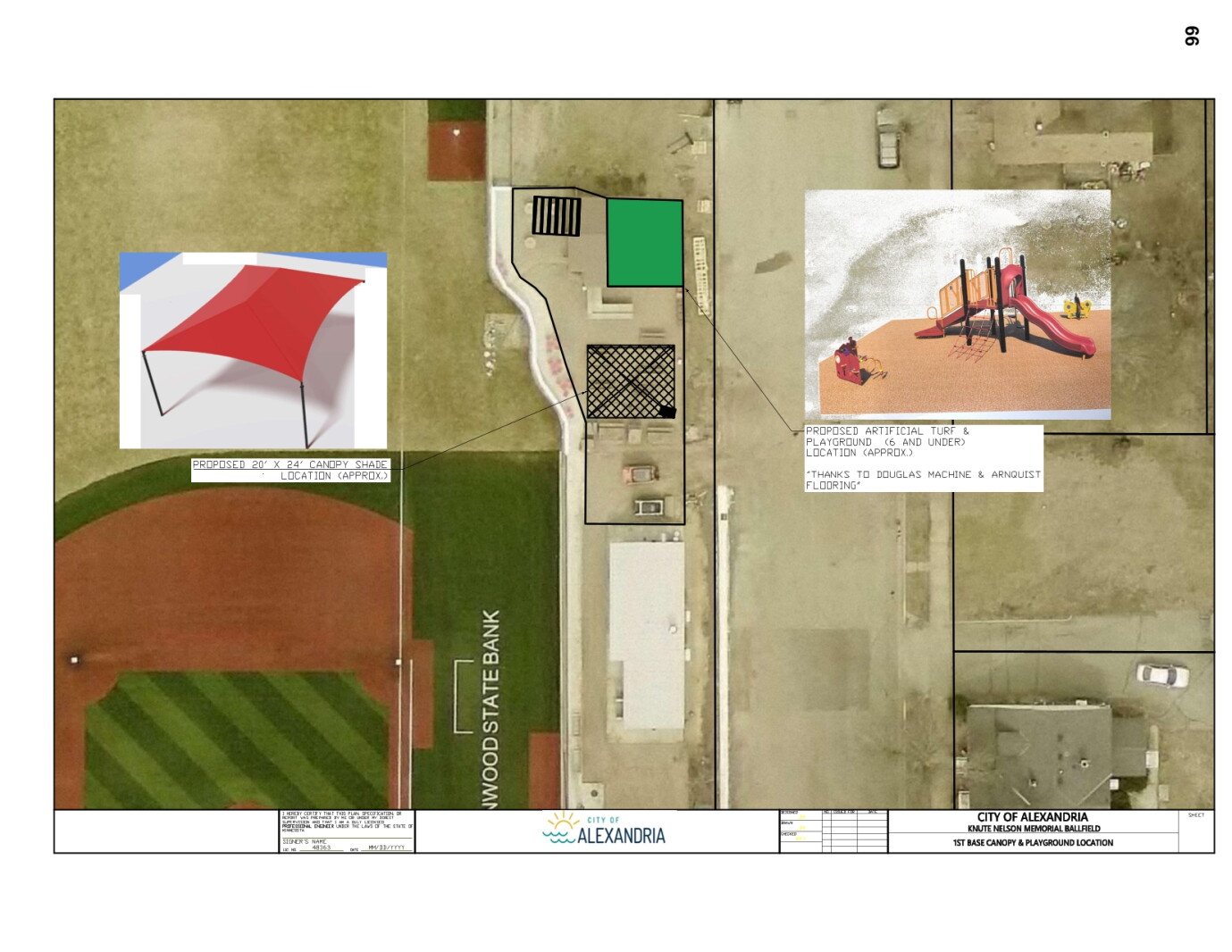 Knute Nelson Memorial Park in Alexandria may get new playground, turf and shade