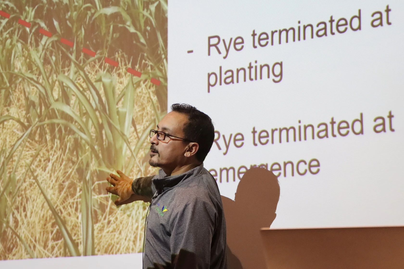David Karki presenting