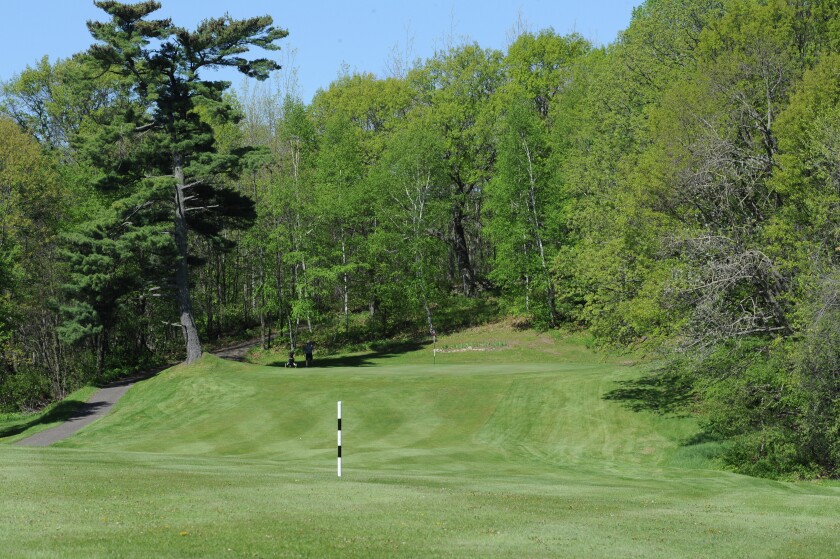 PGA Professional Mike Snow is proud of No. 3 at Northwood Hills Golf Course near Garrison. The course is undergoing a complete face lift with a new club house featuring Charlie's Bar and Grill. (Brainerd Dispatch/Steve Kohls)