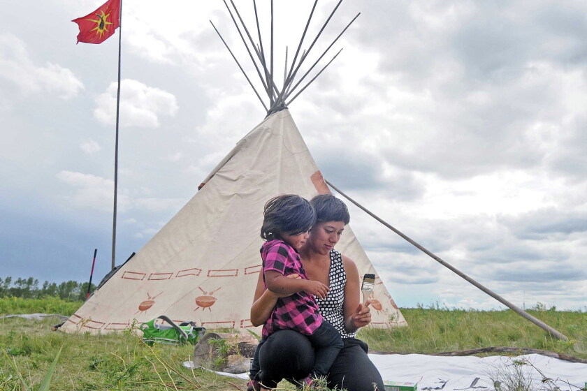 tobacco row bismarck Dakota Access protesters settle into