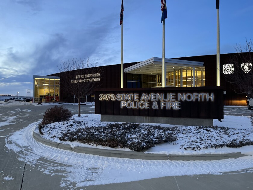 The City of Dickinson Public Safety Center is pictured.