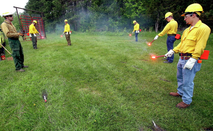 Fusee Firefighting Firefighters-in-training learn to battle wildland blazes - Duluth News ...