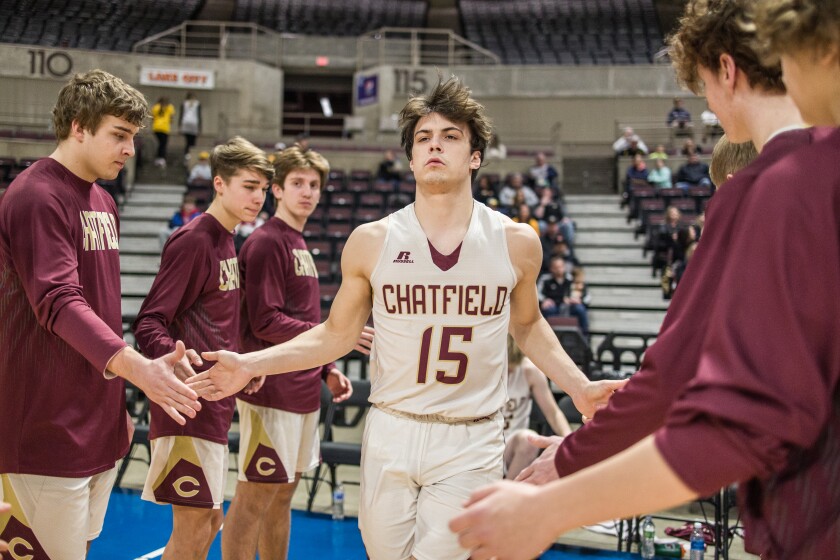 Plainview-Elgin-Millville, Chatfield Section 1AA quarterfinal boys basketball