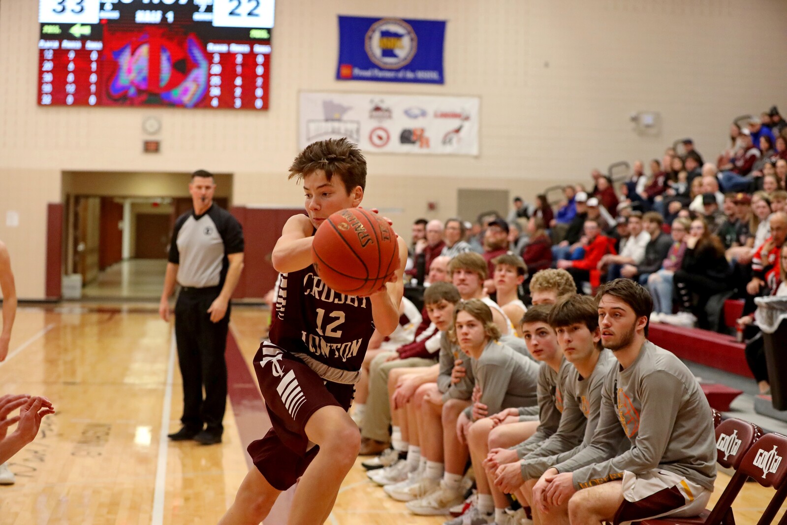 Crosby-Ironton vs Pillager Boys Basketball