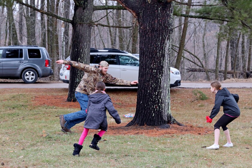 People enjoy nature-based activities during the Earth Day Community Fair Saturday, April 23, 2022, at Rotary Riverside Park in Brainerd.