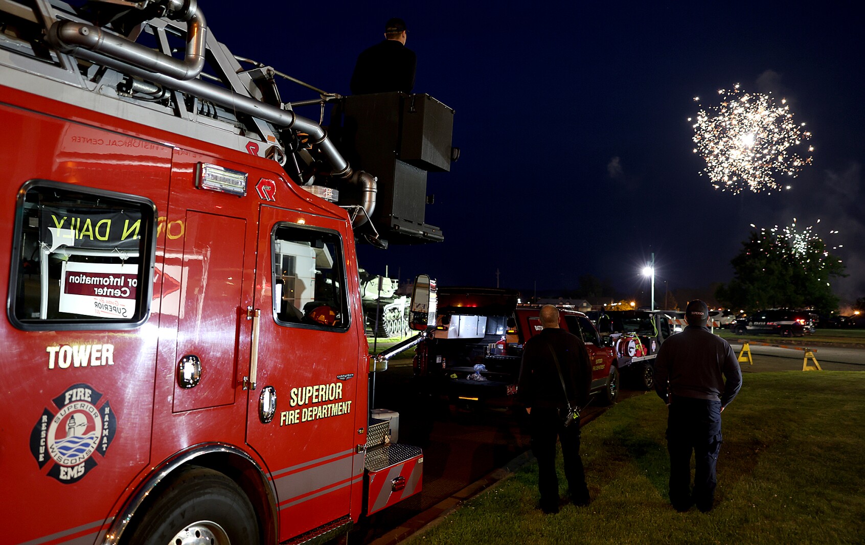 Photos: Riding along with firefighters on the Fourth - Superior ...