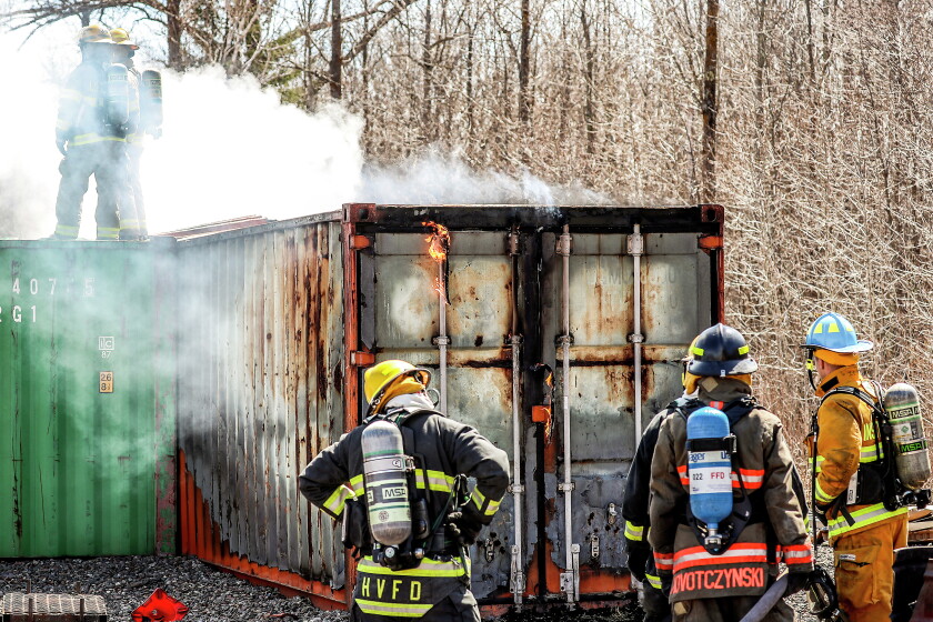 Volunteer firefighters test new burn boxes - Duluth News Tribune | News ...