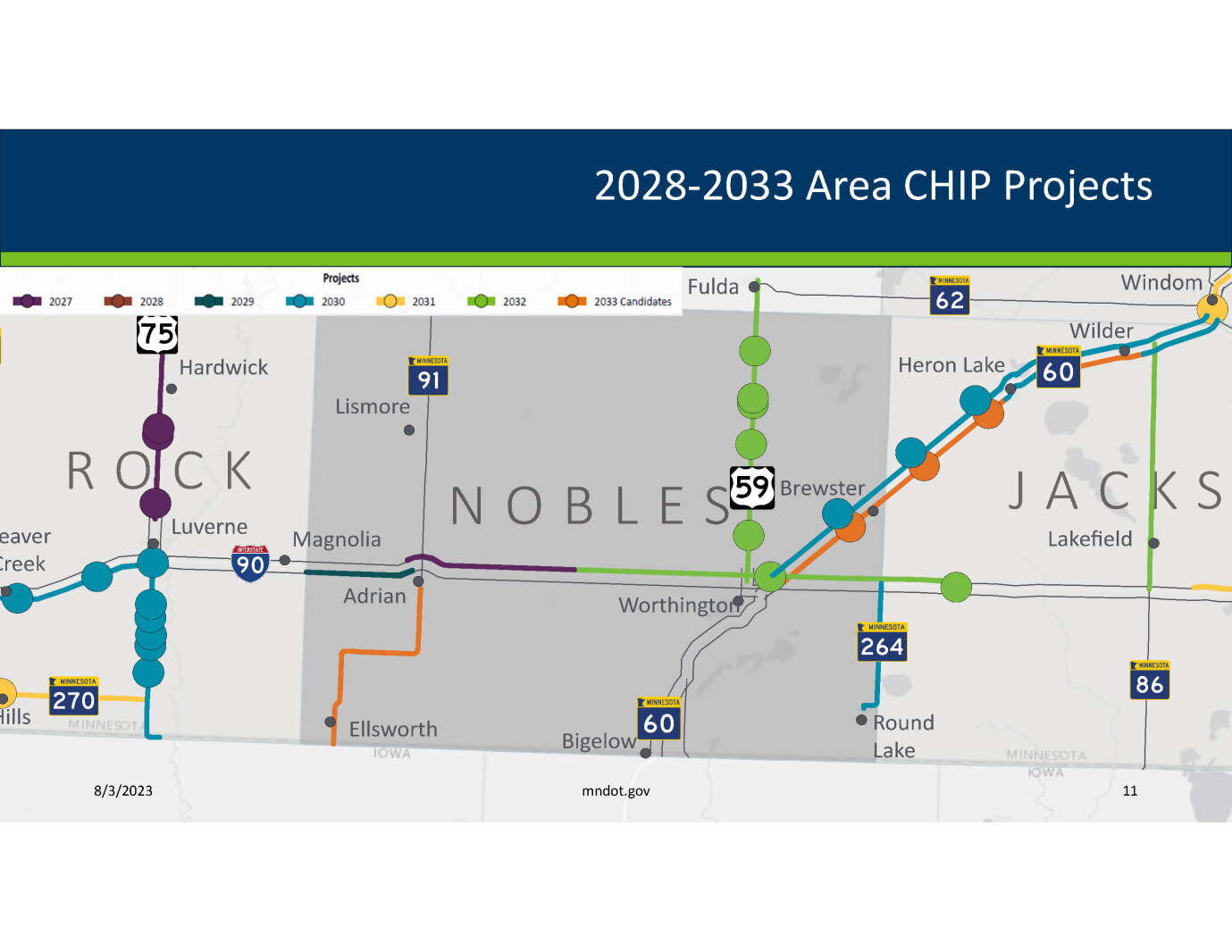 Local Road Works Map Road work: MnDOT shows its 10-year plan for Nobles County - The Globe ...