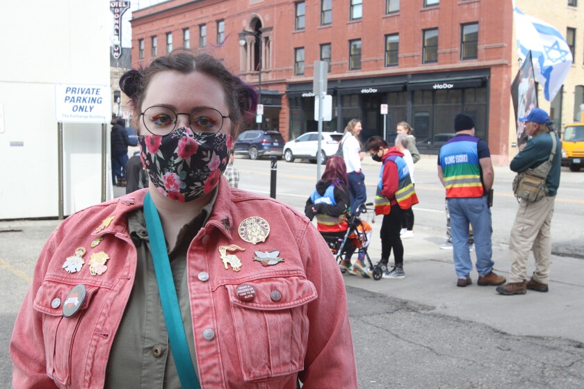 Margaret McKenzie, an escort at the Red River Women's Clinic on Wednesday, May 4, 2022.jpg