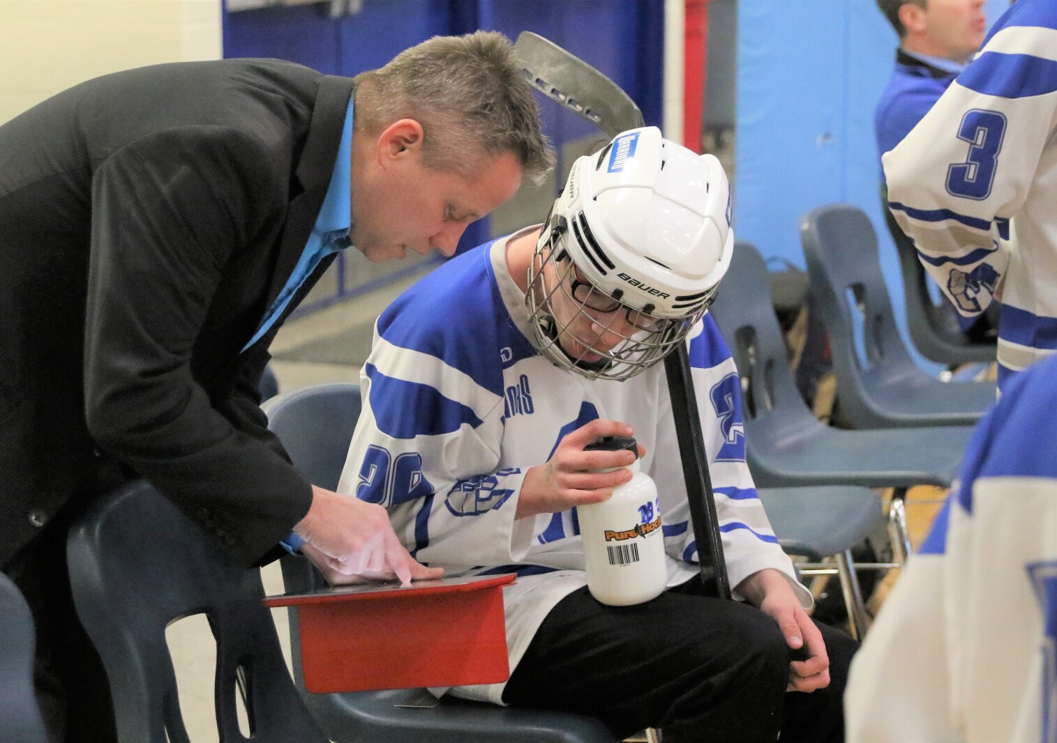 Brainerd floor hockey against St. Paul Humboldt Friday, March 18, 2022, in the State Quarterfinals at Bloomington Jefferson High School.