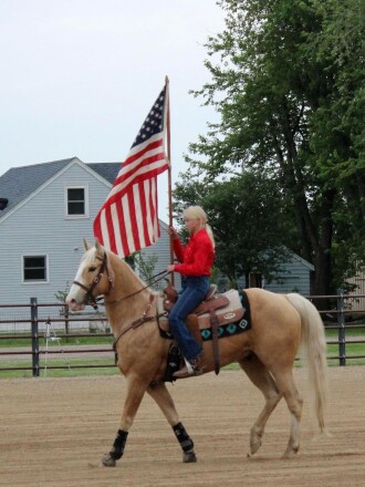 Flag on parade