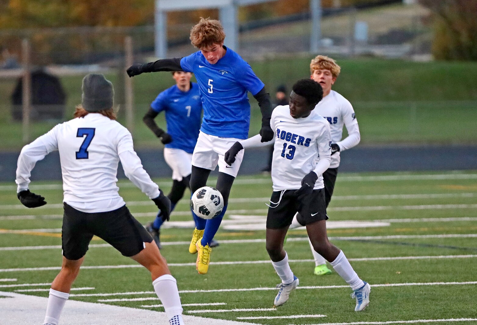 Brainerd boys soccer vs Rogers