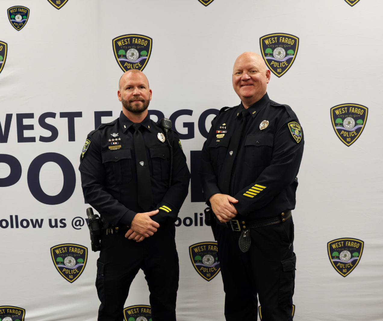 Fargo Pd Graphics West Fargo police promotes sergeants Orn and Runcorn to lieutenants ...