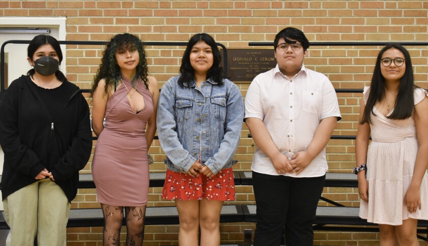 Worthington High School students in the cultural advocacy group were honored at the Worthington High School Awards Ceremony on Wednesday, May 25, 2022.